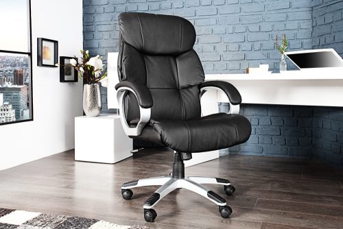 Krzesło biurowe STRONG XXL czarne regulowane