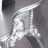 Toaletka Venice srebrna konsola barokowa