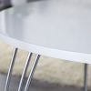 Stół ARRONDI 90cm biały chrom okrągły