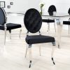 Krzesło MODERN BAROCK czarne aksamitne