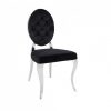 Krzesło MODERN BAROCK czarne aksamitne