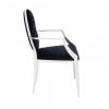 Krzesło MODERN BAROCK nowoczesne stylowe czarny aksamit