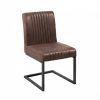Krzesło BIG ASTON vintage brązowe na płozach