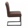 Krzesło BIG ASTON vintage brązowe na płozach