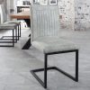 Krzesło  BRISTOL w kolorze kamienia szarego płozy