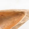 Drewniana misa w kształcie łódki z drewna tekowego