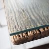 Stół BARRACUDA  200cm drewno tekowe z szybą