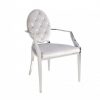 luksusowe krzesło MODERN BAROCK w stylu barokowym srebrne