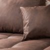 Sofa narożna KENT 220cm w kolorze brązowym