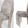 Ekskluzywne krzesło tapicerowane Milano szary