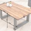 Masywny stolik z litego drewna akacjowego 110cm Genesis