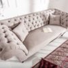 Sofa Chesterfield PARIS 225cm szara