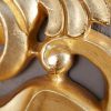 Lustro ścienne VENICE 75x75cm w kolorze starego złota
