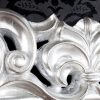 Barokowe lustro Venice srebrne 90x180
