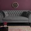 Sofa Chesterfield PARIS 225cm aksamitna