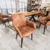 Krzesło TURIN vintage jasnobrązowe