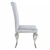 Krzesło MODERN BAROCK srebrno-szare stylowe