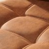 Nowoczesne krzesło w MODENA pikowane brązowe