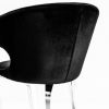 Krzesło MODERN BAROCK II aksamit czarne