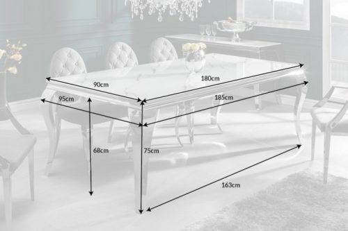 Stół MODERN BAROCK 180cm biały