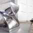 Stolik Twist nowoczesny design aluminium pufa