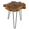 Ekskluzywny stolik z drewna tekowego WILD 55cm