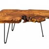 Ekskluzywny stolik z drewna akacjowego WILD 100cm