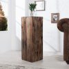 Rustykalna kolumna dekoracyjna 75 cm drewno akacjowe