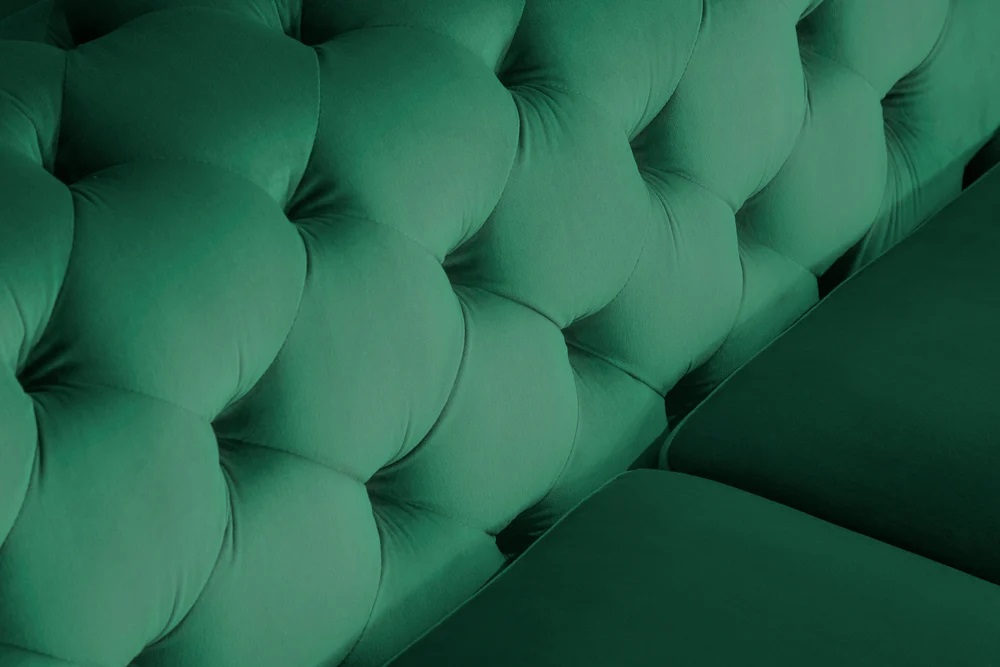 Sofa Modern Barock 240 cm szmaragdowa