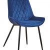 Krzesło DUBAI pikowane niebieskie