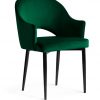 krzesło GODA zielone, czarne nogi, klasyczne ,eleganckie