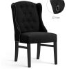 Krzesło ROYAL czarne pikowane z koładką