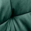 Krzesło LOFT aksamit zielone z podłokietnikiem
