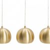 Nowoczesna 3-częściowa lampa wisząca Golden Ball