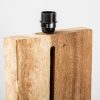 Naturalna lampa podłogowa ORGANIC LIVING 163 cm drewno orzechowe czarny klosz
