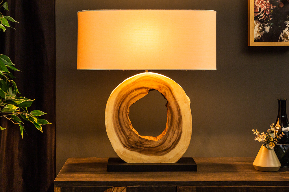 Lampa stołowa ORGANIC ARTWORK 61 cm drewno