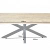 Masywny stół przemysłowy GALAXIE 180 cm drewno Mango