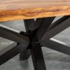 Masywny stół przemysłowy GALAXIE 180 cm drewno Sheesham