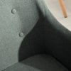 Krzesło SCANDINAVIA MASTERPIECE szare z podłokietnikiem bukowe nogi