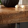 Masywny stół barowy IRON CRAFT 120 cm drewno mango