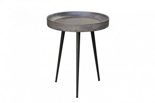Elegancki boczny stolik PURE NATURE 45 cm akacja szary