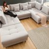 Nowoczesna sofa XXL KENT 305 cm szara