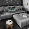 Elegancka sofa XXL ELEGANCIA 280 cm srebrnoszary aksamit