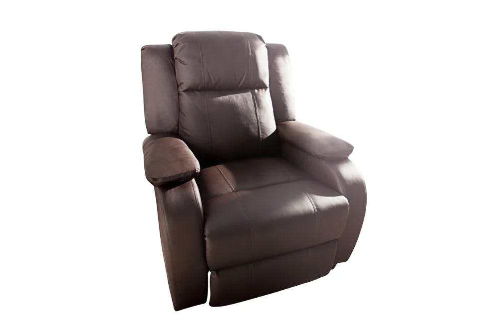 Fotel relaksacyjny HOLLYWOOD brązowy z funkcją rozkładania