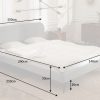 Retro Eleganckie łóżko FAMOUS 140x200cm srebrno-szary aksamitna tkanina