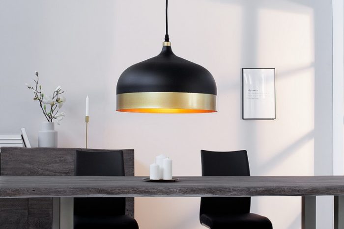 Elegancka lampa wisząca MODERN CHIC II 33 cm czarna