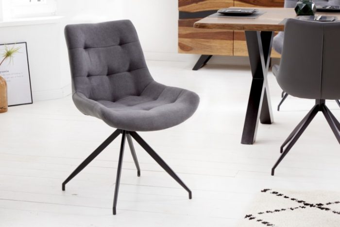 Krzesło designerskie DIVANI jasnoszare