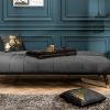 Sofa PETIT BEAUTE 180 cm szara aksamit