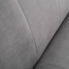 Sofa DIVANI 215cm srebrnoszara rozkładana aksamit Retro