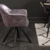 Obrotowe krzesło LOFT w ciemnoszare styl retro